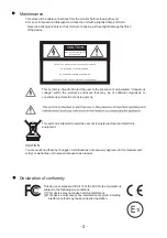 Preview for 5 page of CabCAM A-CC7M2CQR Operating Instructions Manual