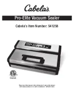 Cabela's 541258 User Manual preview