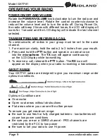 Preview for 9 page of Cabela's Midland X-tra Talk GXT781 Owner'S Manual