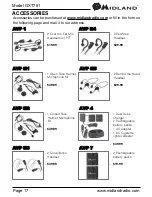 Preview for 17 page of Cabela's Midland X-tra Talk GXT781 Owner'S Manual