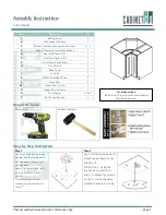 CABINETCO Lazy Susan Assembly Instructions preview