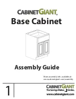 CabinetGiant Base Cabinet Assembly Manual preview