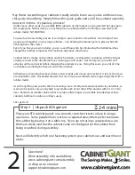 Предварительный просмотр 2 страницы CabinetGiant Base Cabinet Assembly Manual