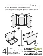 Предварительный просмотр 4 страницы CabinetGiant Base Cabinet Assembly Manual