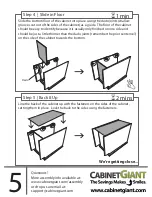 Предварительный просмотр 5 страницы CabinetGiant Base Cabinet Assembly Manual