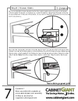 Предварительный просмотр 7 страницы CabinetGiant Base Cabinet Assembly Manual