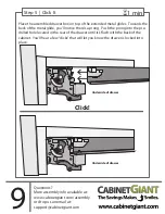 Предварительный просмотр 9 страницы CabinetGiant Base Cabinet Assembly Manual