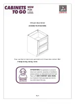 CABINETS TO GO B.JORGSEN & CO DC224 Assembly Instructions preview