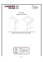 Preview for 1 page of CABINETS TO GO Findley & Myers BC12 Assembly Instructions