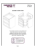 CABINETS TO GO Findley & Myers DC312 Assembly Instructions Manual preview