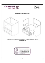 CABINETS TO GO Findley & Myers MBC30 Assembly Instructions Manual preview