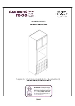 Preview for 1 page of CABINETS TO GO Findley & Myers OC3384SD Assembly Instructions