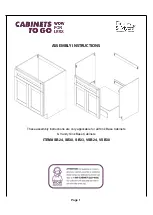 Preview for 1 page of CABINETS TO GO Findley & Myers SB24 Assembly Instructions Manual