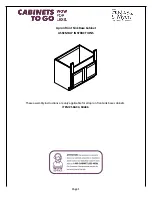 CABINETS TO GO Findley & Myers SBA33 Assembly Instructions preview