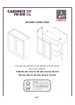 Preview for 1 page of CABINETS TO GO WC2430 Assembly Instructions Manual