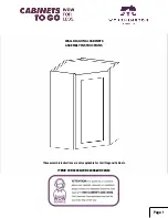 CABINETS TO GO Worthington WDC2430 Assembly Instructions preview