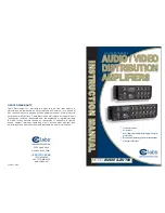 Cable Electronics AV400 Instruction Manual предпросмотр