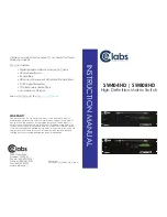 Cable Electronics CE Labs SW404HD Instruction Manual preview