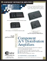 Предварительный просмотр 1 страницы Cable Electronics e labs AV400COMP Brochure & Specs