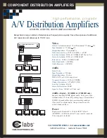 Предварительный просмотр 2 страницы Cable Electronics e labs AV400COMP Brochure & Specs