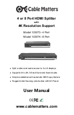 Preview for 1 page of cable matters 103073 User Manual