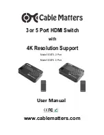 cable matters 103075 - 3 Port User Manual preview