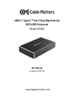 Preview for 1 page of cable matters 201080 User Manual