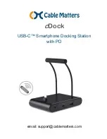 cable matters cDock USB-C Docking Station User Manual preview