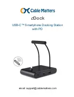 Preview for 1 page of cable matters cDock USB-C Docking Station User Manual