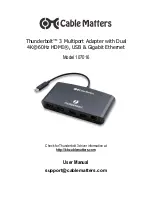 cable matters Thunderbolt 107016 User Manual предпросмотр