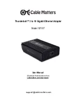 Предварительный просмотр 1 страницы cable matters Thunderbolt 107017 User Manual