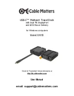 cable matters USB-C 201055 User Manual preview