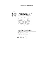 Cable-Tronix CT-HDVD-EXT-IR230 Operating Instructions Manual preview