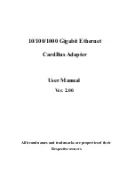 Cable CardBus User Manual preview