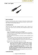 CableCreation CD0498 User Manual preview