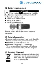 Предварительный просмотр 32 страницы Cablematic Tenmars User Manual