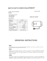 Предварительный просмотр 1 страницы Cables to Go 200-656 Operating Instructions