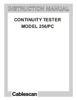 Preview for 1 page of Cablescan 256/PC Instruction Manual