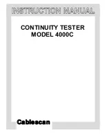 Preview for 1 page of Cablescan 4000C Instruction Manual