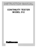 Cablescan 512 Instruction Manual preview