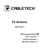 Preview for 1 page of Cabletech ANT0573 User Manual