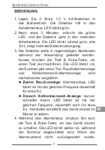 Preview for 7 page of Cabletech SMOKE & CO URZ0413 Owner'S Manual