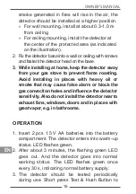 Preview for 16 page of Cabletech SMOKE & CO URZ0413 Owner'S Manual