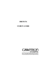 Preview for 1 page of Cabletron Systems BRIM-T6 User Manual