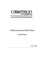 Cabletron Systems CSX100 series User Manual предпросмотр