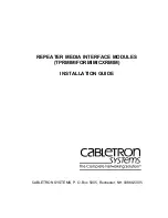 Предварительный просмотр 1 страницы Cabletron Systems CXRMIM Installation Manual