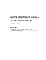 Preview for 3 page of Cabletron Systems DELHF-UA User Manual