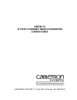 Предварительный просмотр 1 страницы Cabletron Systems EMC38-12 User Manual