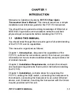 Preview for 9 page of Cabletron Systems EPIM F3 User Manual