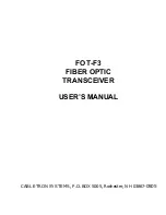 Cabletron Systems FOT-F3 User Manual preview